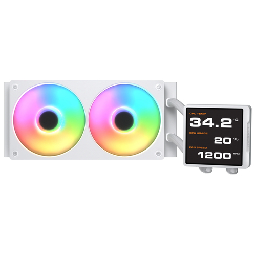COUGAR CGR-PSDVPRGB-W-240 Процессор All-in-one liquid cooler 12 cm Белый