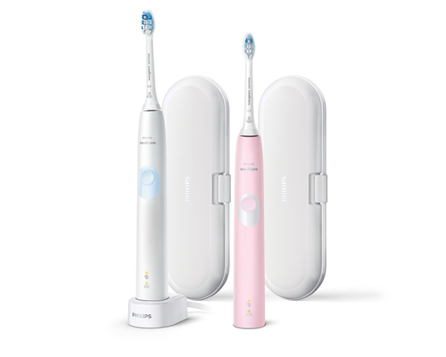 Philips Sonicare ProtectiveClean 4300 HX6457/02 electric toothbrush Adult Sonic toothbrush Pink, White