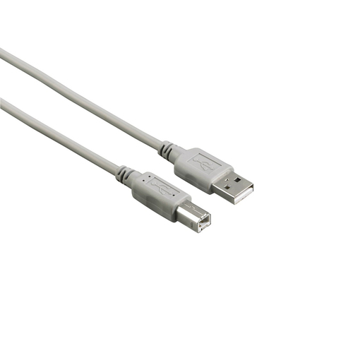 Hama 00200900 USB кабель USB 2.0 1,5 m USB A USB B 0,48 Gbit/s Серый