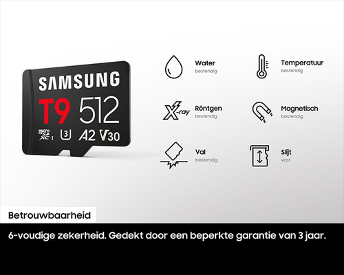 Samsung MicroSDXC T9 128GB 200MB/s + USB lezer, afbeelding 7