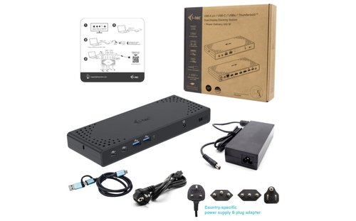 i-tec Usb A/Usb C Dual Display Docking Station 100W, afbeelding 3