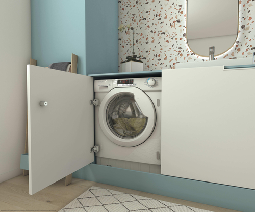 Candy Smart Cbd 495D14-80 Integrated 9Kg/5Kg Washer Dryer with 1400 rpm - White - E Rated [Wash&Dry], B Rated [Wash Only], White - image 7