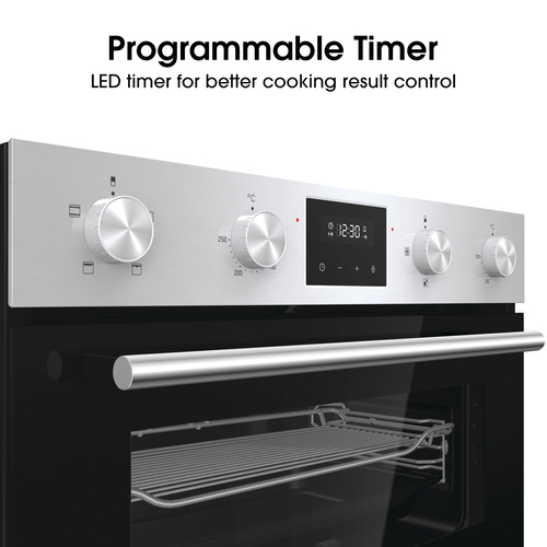 Hisense BID75211XUK Electric Built-under Double Oven - Stainless Steel & Black, Stainless Steel - image 6