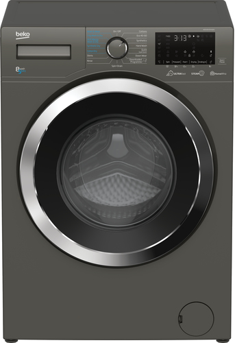 Beko WDEX854044Q0G washer dryer Freestanding Front-load Graphite