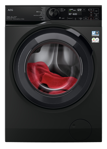 AEG Series 7000 LWR7416U6UD washer dryer Freestanding Front-load Black