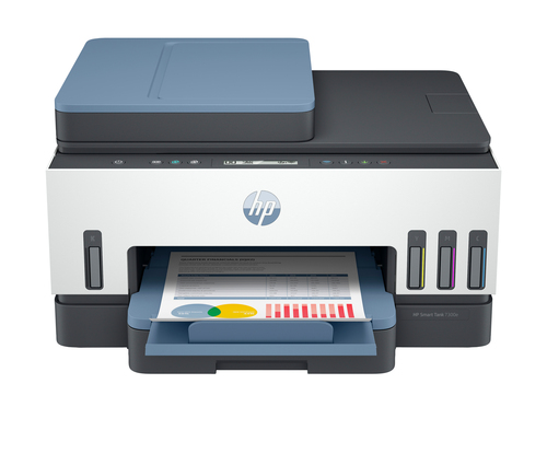 HP Smart Tank 7308 Inalámbrico All-in-One Color Impresora, Up to 2 Years of ink included; Two-sided printing; Copier, Scanner