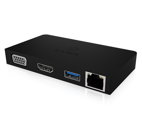ICY BOX USB Type-C DockingStation with integrated cable
