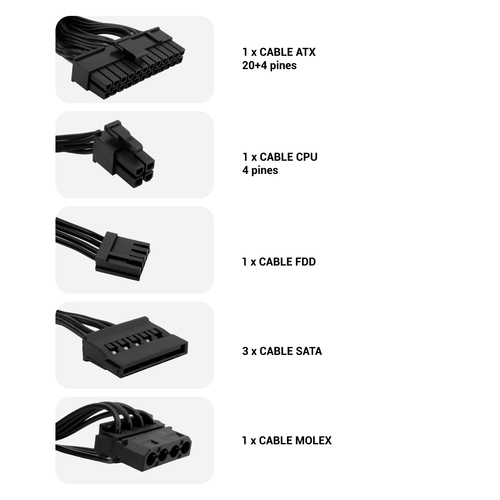 CoolBox FUENTE DE ALIMENTACION SFX BASIC 500GR-S 500W