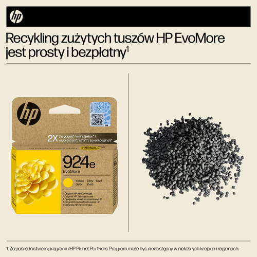 Tusz Oryginalny HP 924e (4K0U9NE) (Żółty)
