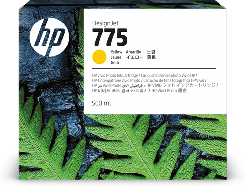 1XB19A Tinta HP LF 775 500ml Color Amarillo 1XB19A