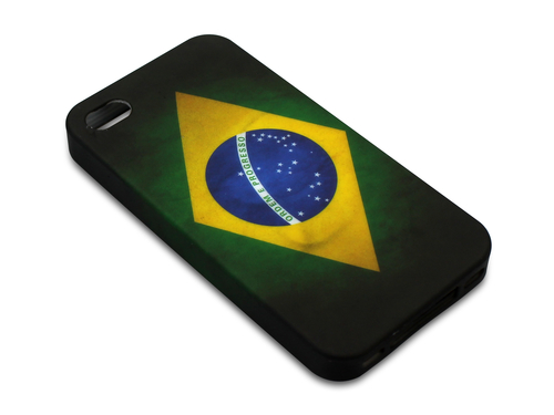Sandberg Print Cover 4/4S Brazil Flag