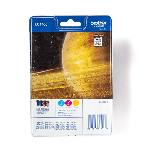 Original Brother LC1100 Ink Cartridge Multipack (C/M/Y) - image 1