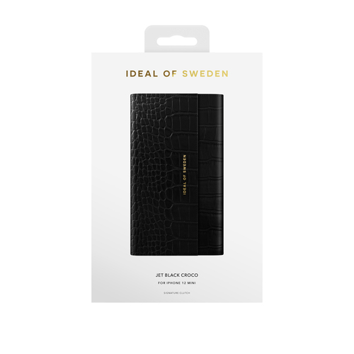 iDeal of Sweden Signature Clutch iPhone 12 MINI Jet BlackCro – image 3