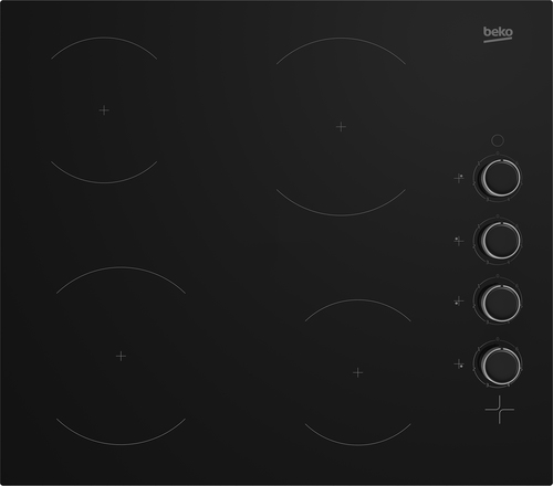 Beko CIHYV21B 60cm Ceramic Hob with Side Knob Controls