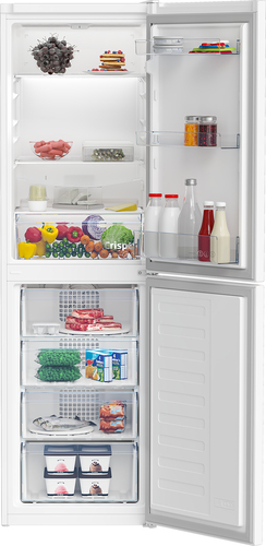 Beko CFG4582W 182cm 50/50 Frost Free Fridge Freezer - White - E Rated, White - image 3