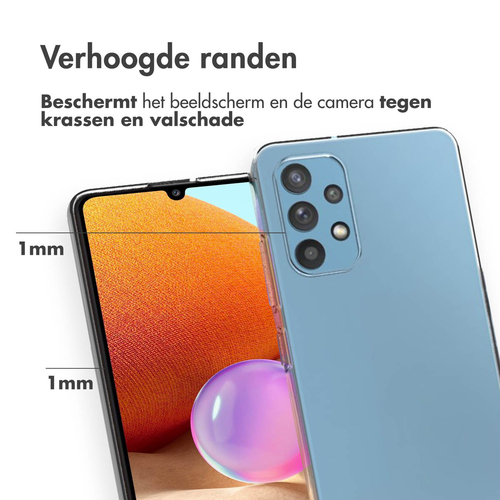 Accezz Clear Backcover Samsung Galaxy A32 (4G) - Transparant, afbeelding 3