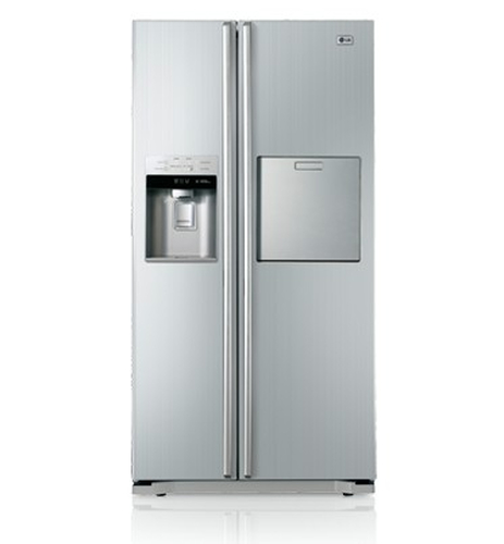 LG GW-P227BLQV side-by-side refrigerator Freestanding Grey, Silver