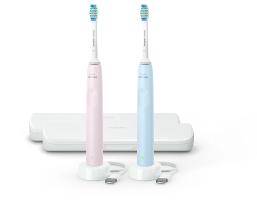 Philips Sonicare 2100 series HX3668/01 electric toothbrush Adult Sonic toothbrush Blue, Rose