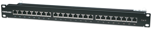 Intellinet Patchpanel 1HE 24-Port Cat6 FTP zw
