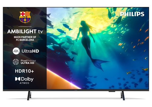 65" Philips Ambilight 65PUS8500/12 Smart 4K Ultra HD Hdr Qled TV, Black - image 1