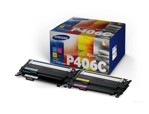 Original Samsung CLT406 B/C/M/Y Toner Value Pack - image 1