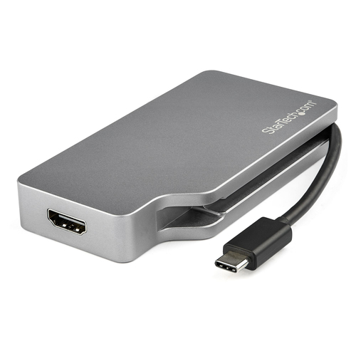 ADAPTADOR MULTIPUERTOS USB-C  DE VIDEO 4K 60HZ GRIS ESPACIAL - CDPVDHDMDP2G