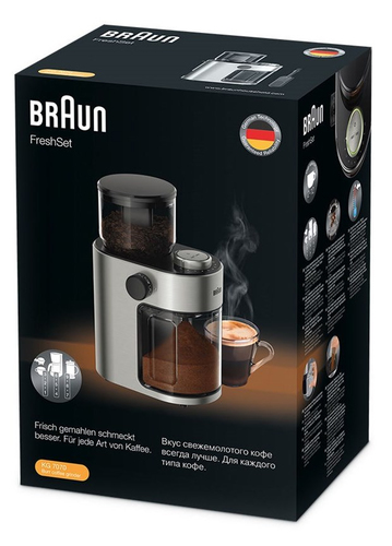 Braun KG7070 Koffiemolen Grijs, afbeelding 4