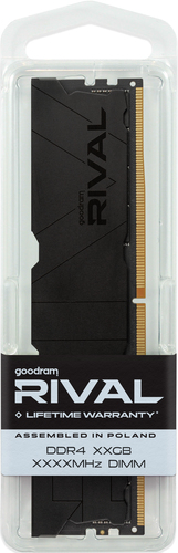 Goodram *DDR4 Rival Deep Black 16GB(1*16)/3600 CL18 módulo de memoria 1 x 16 GB 3600 MT/s 288-pin DIMM