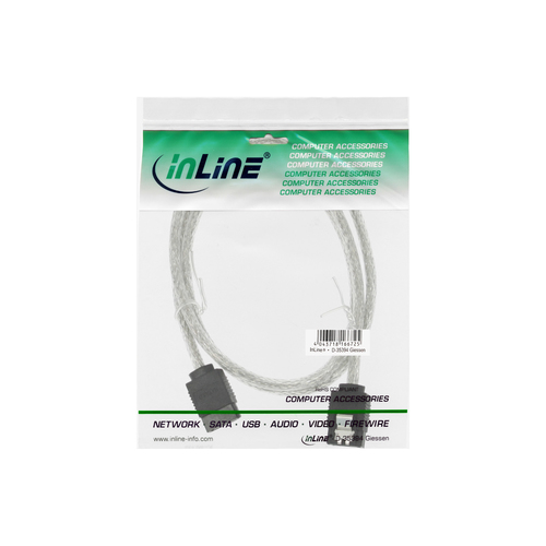 InLine 27305R SATA-kabel 0,5 m Transparant, afbeelding 2
