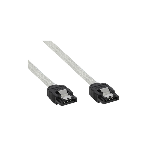 InLine 27305R SATA-kabel 0,5 m Transparant