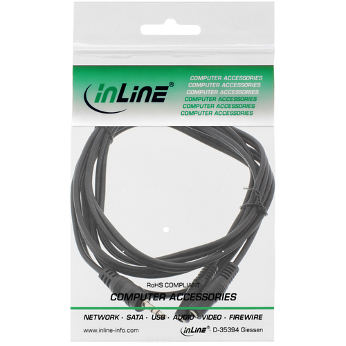 InLine 99300B audio kabel 2 m 3.5mm 2 x 3.5mm Zwart, afbeelding 2