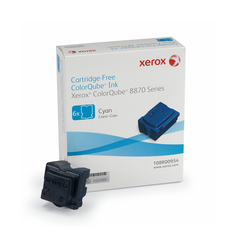 Xerox Cyan Standard Capacity Solid Ink 17.3k pages for 8570 8870 - 108R00954