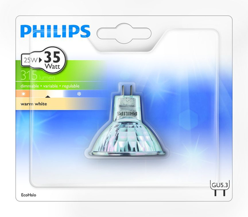 Philips Halogen 8727900836585 energy-saving lamp 25 W Soe valge GU5.3