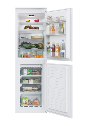 Candy CB50N518EK 177cm 50/50 Integrated Total No Frost Fridge Freezer with Sliding Door Hinge - White - E Rated, White - image 1