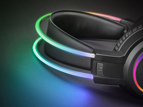 Mars Gaming MHRGB, Gaming Headset RGB + Flexible Microphone, Black – image 8