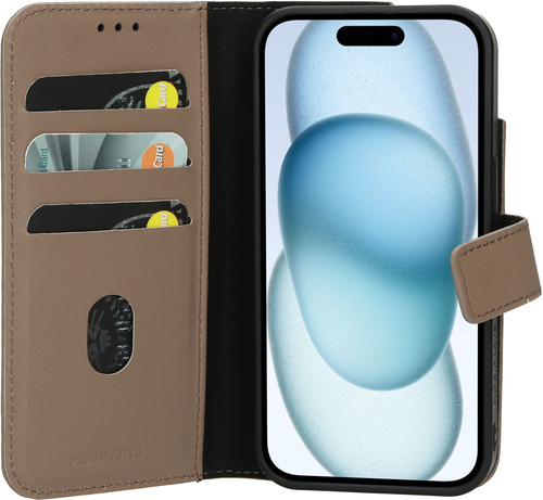 Mobiparts Leather 2 in 1 Wallet Case Apple iPhone 15 Taupe – image 7