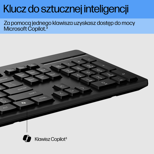 Klawiatura przewodowa HP 125 Antybakteryjna powłoka 266C9AA