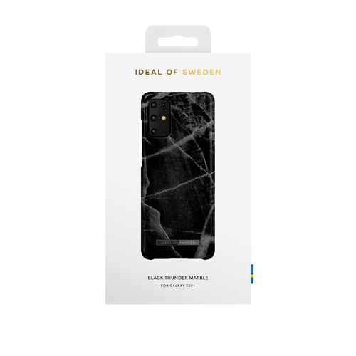 iDeal of Sweden Printed Case Galaxy S20 Plus Black Thunder Marble – image 1