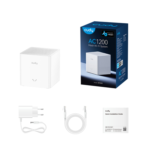 Cudy AC1200 Mesh Wi-Fi System (1-Pack) mesh router, afbeelding 4