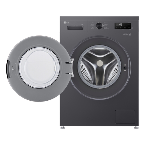 LG F4X1009NMK 9kg 1400 Spin Washing Machine in Middle Black A Rated 6 - image 2
