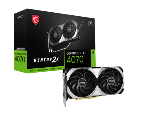 MSI VENTUS GEFORCE RTX 4070 2X 12G OC видеокарта NVIDIA 12 GB GDDR6X