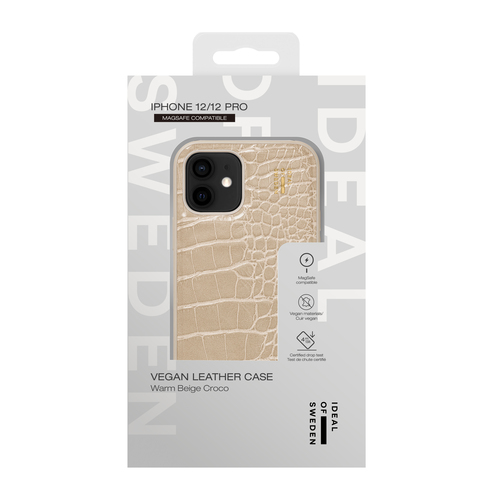 iDeal of Sweden Vegan Leather Case MagSafe iPhone 12 / 12 Pro Warm Beige Croco – image 4