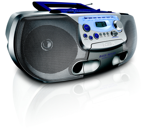 Philips AZ1226/93 garso kolonėlių komplektas namams 2,4 W Sidabras