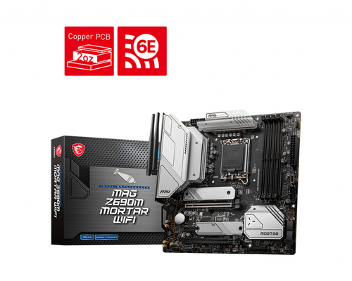 MSI MAG Z690M MORTAR WIFI материнская плата Intel Z690 LGA 1700 Микро ATX