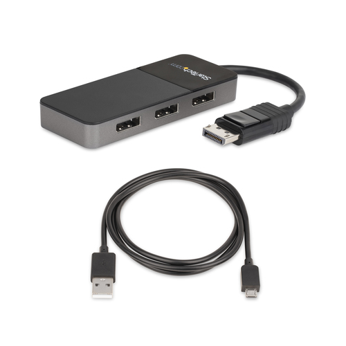 StarTech.com 3-Port Multi Monitor Adapter - DisplayPort 1.4 to 3x DisplayPort Video Splitter - Dual/Triple 4K - DP 1.4 MST Hub - Windows (MST14DP123DP) Video-/audiosplitter DisplayPort – billede 7