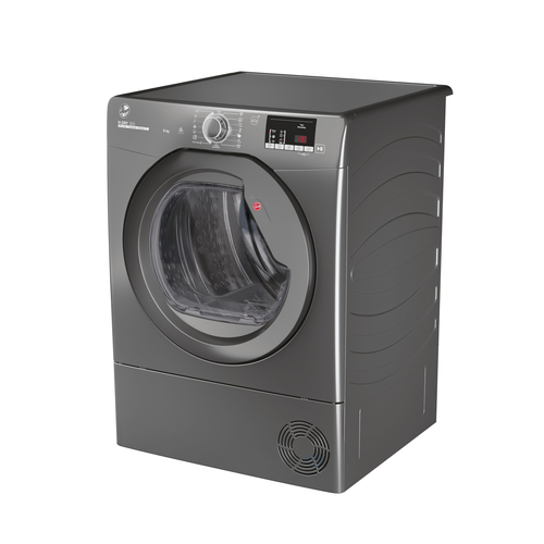 Hoover H-Dry 300 Hle C9DRGR-80 Wifi Connected 9Kg Condenser Tumble Dryer - Graphite - B Rated, Silver - image 2