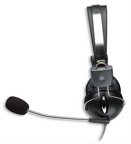 Manhattan 176705 headphones/headset Head-band Office/Call center Black
