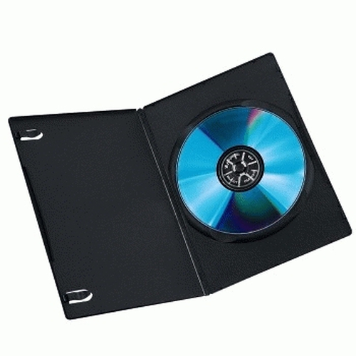 Hama - Slim jewel case til lagring af DVD - sort (pakke med 10)