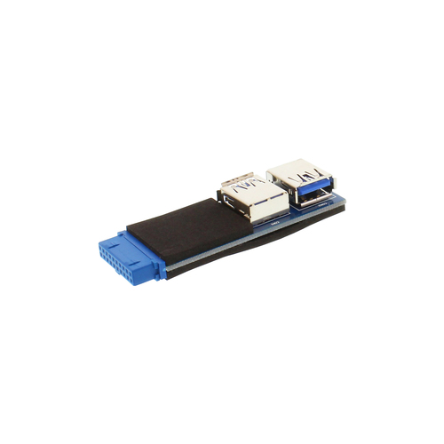 InLine USB 3.0 Adapter internal 2x USB A female to mainboard header
