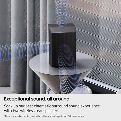 Samsung HW Q990F 11 1 4Ch Q Series Dolby Atmos Soundbar Subwoofer Rear - image 6